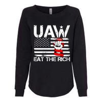 Uaw Eat The Rich Womens California Wash Sweatshirt