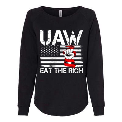 Uaw Eat The Rich Womens California Wash Sweatshirt