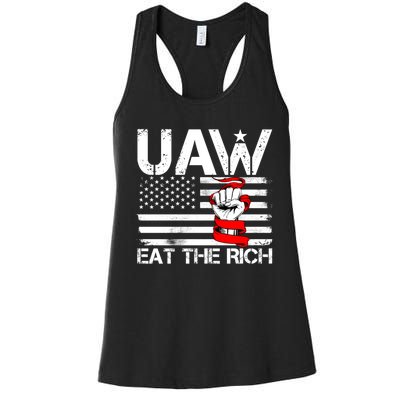 Uaw Eat The Rich Women's Racerback Tank