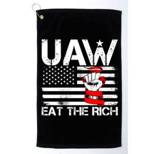 Uaw Eat The Rich Platinum Collection Golf Towel