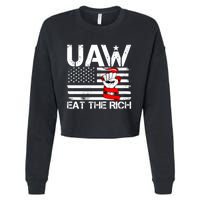 Uaw Eat The Rich Cropped Pullover Crew