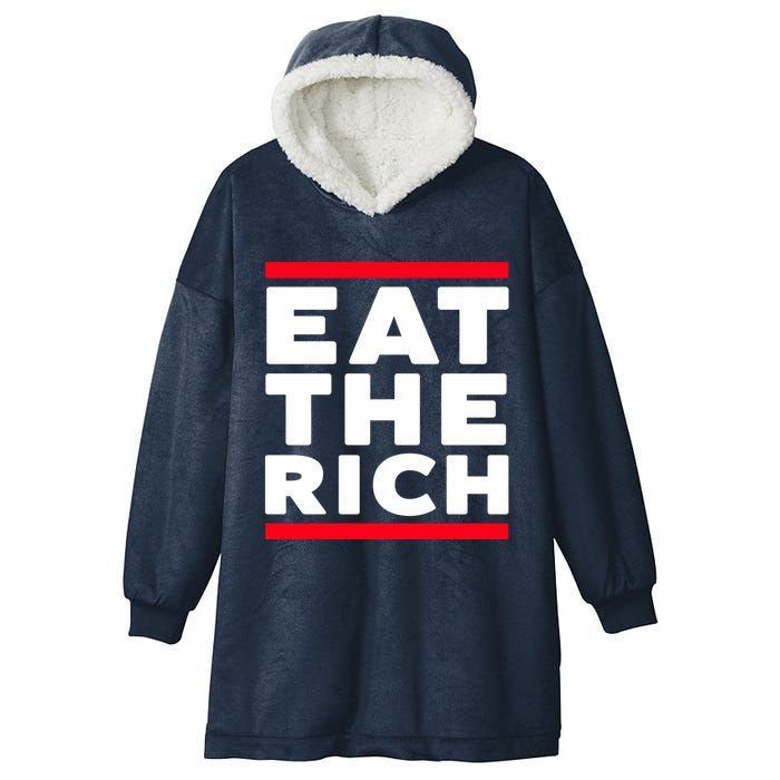 Uaw Eat The Rich Hooded Wearable Blanket