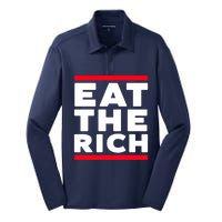 Uaw Eat The Rich Silk Touch Performance Long Sleeve Polo