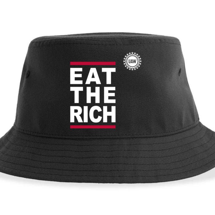 Uaw Eat The Rich Sustainable Bucket Hat