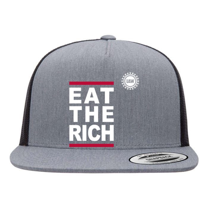 Uaw Eat The Rich Flat Bill Trucker Hat