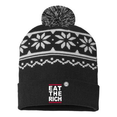 Uaw Eat The Rich USA-Made Snowflake Beanie