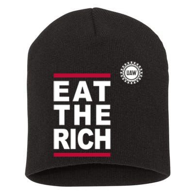 Uaw Eat The Rich Short Acrylic Beanie