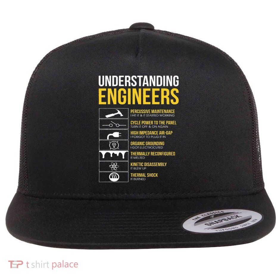Understanding Engineers  Flat Bill Trucker Hat