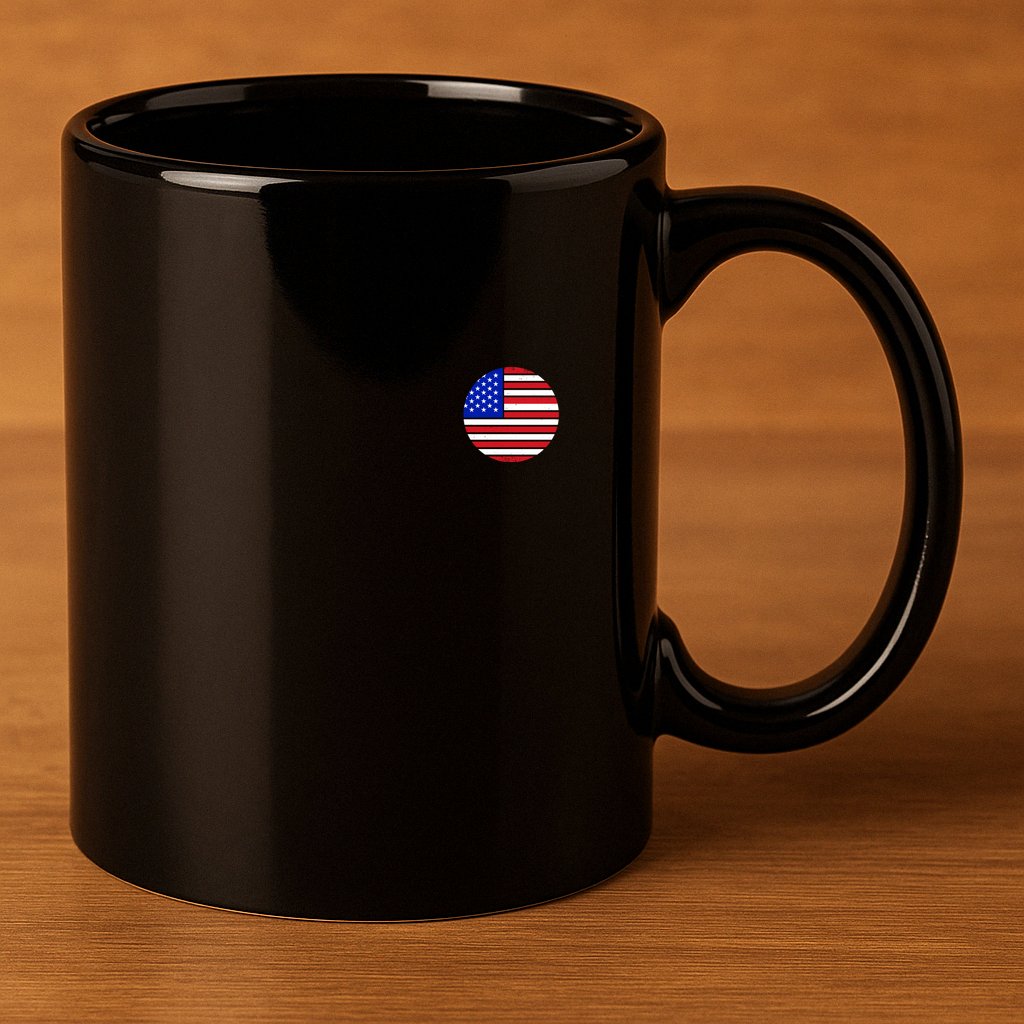 USA Emblem 11oz C Handle Ceramic Mug