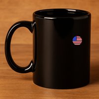 USA Emblem 11oz C Handle Ceramic Mug