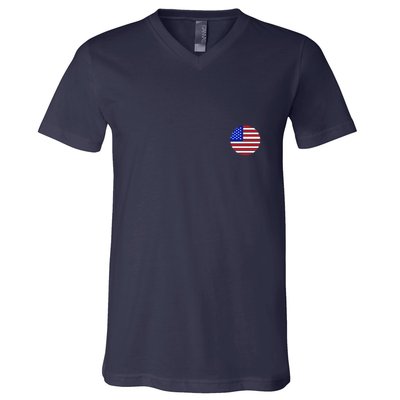 USA Emblem V-Neck T-Shirt