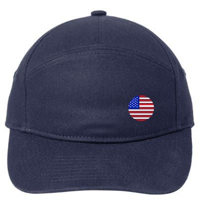 USA Emblem 7-Panel Snapback Hat