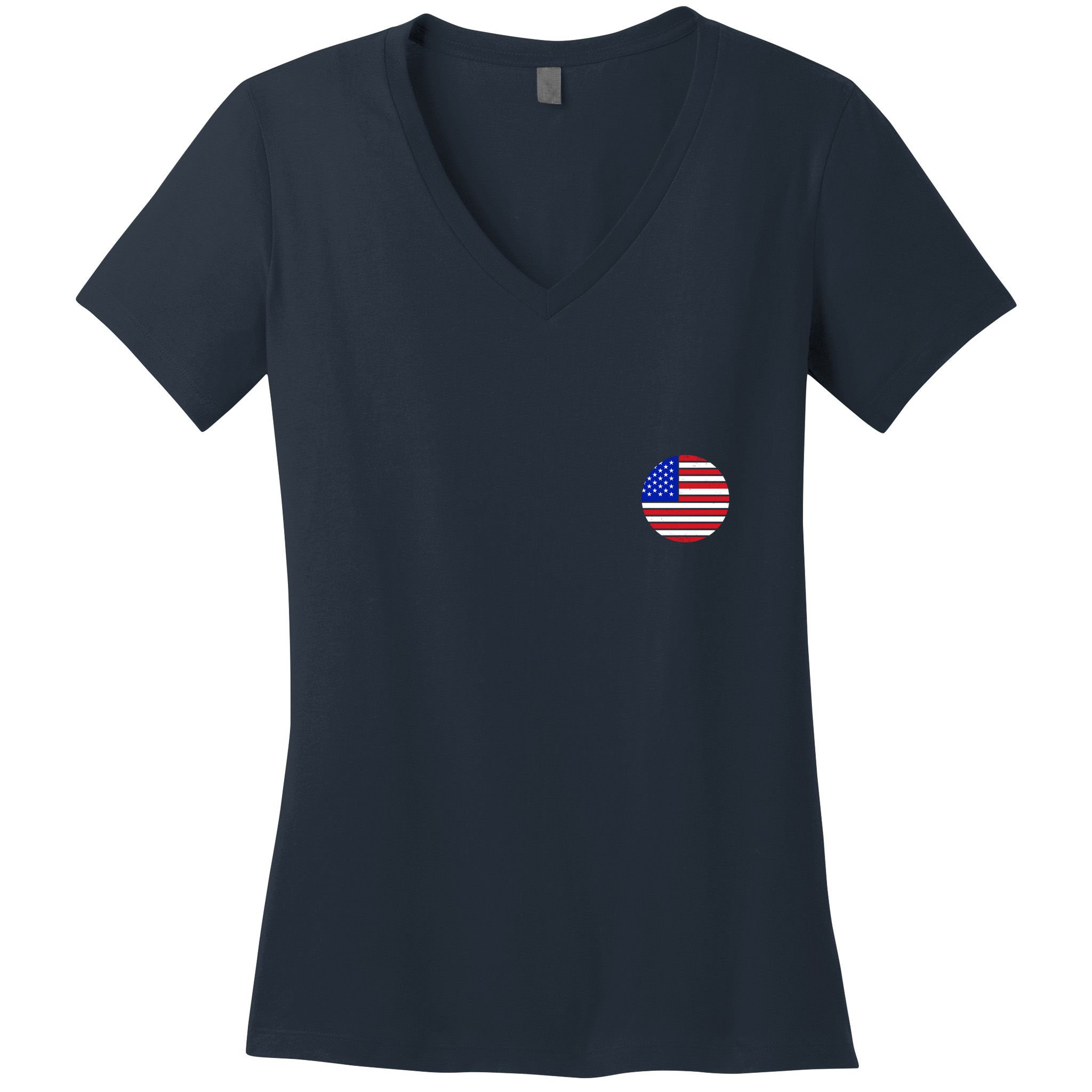 USA Emblem Women's V-Neck T-Shirt