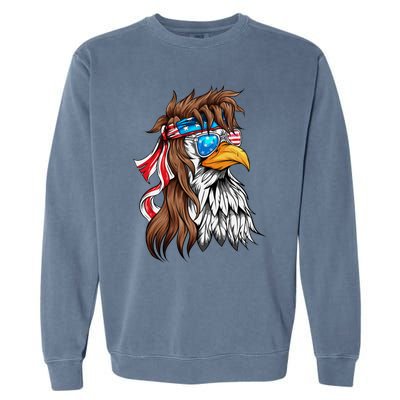 Usa Eagle Us Flag Bandana America National Day Gift Garment-Dyed Sweatshirt