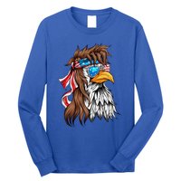 Usa Eagle Us Flag Bandana America National Day Gift Long Sleeve Shirt