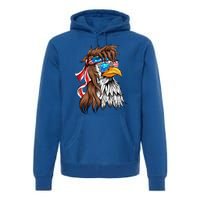 Usa Eagle Us Flag Bandana America National Day Gift Premium Hoodie