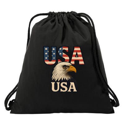 USA Eagle Drawstring Bag