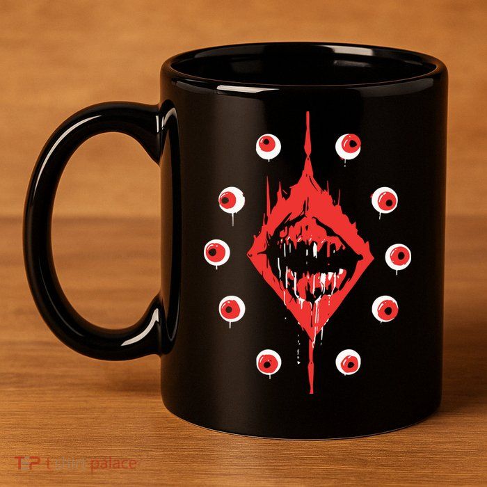 Ultrakill Eyeballs 11oz C Handle Ceramic Mug