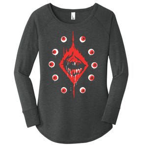 Ultrakill Eyeballs Women's Perfect Tri Tunic Long Sleeve Shirt