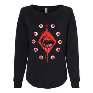 Ultrakill Eyeballs Womens California Wash Sweatshirt