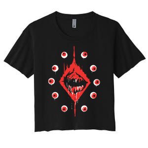 Ultrakill Eyeballs Women's Crop Top Tee