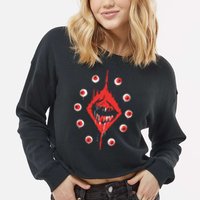 Ultrakill Eyeballs Cropped Pullover Crew