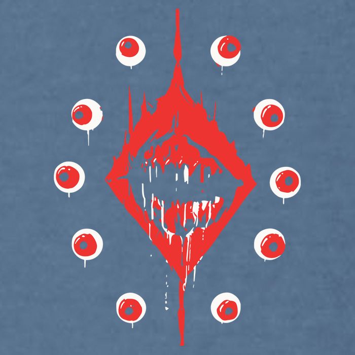 Ultrakill Eyeballs Garment-Dyed Sweatshirt