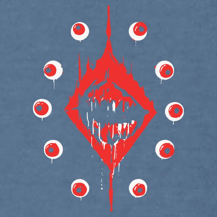 Ultrakill Eyeballs Garment-Dyed Sweatshirt