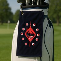 Ultrakill Eyeballs Golf Towel