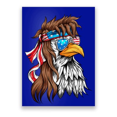 Usa Eagle Us Flag Bandana America National Day Gift Poster