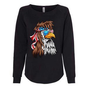 Usa Eagle Us Flag Bandana America National Day Gift Womens California Wash Sweatshirt