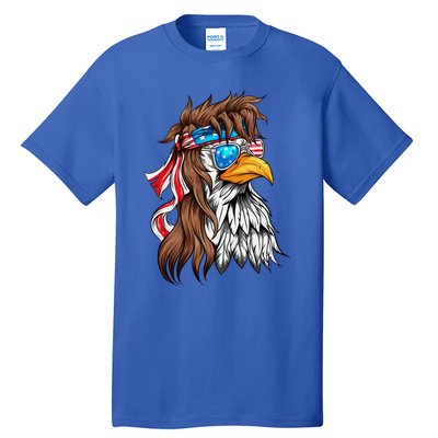 Usa Eagle Us Flag Bandana America National Day Gift Tall T-Shirt