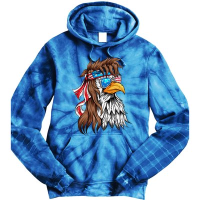 Usa Eagle Us Flag Bandana America National Day Gift Tie Dye Hoodie