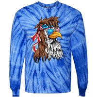 Usa Eagle Us Flag Bandana America National Day Gift Tie-Dye Long Sleeve Shirt