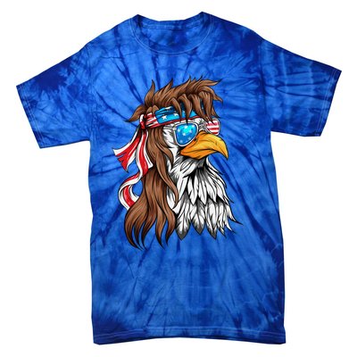 Usa Eagle Us Flag Bandana America National Day Gift Tie-Dye T-Shirt