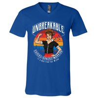 Unbreakable Eds Warrior Vintage Sunset Cute Gift V-Neck T-Shirt