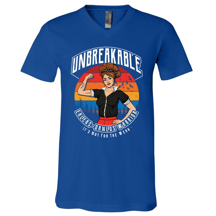 Unbreakable Eds Warrior Vintage Sunset Cute Gift V-Neck T-Shirt