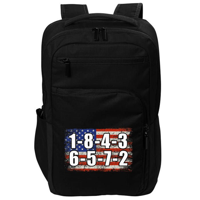 Usa Flag 18436572 Firing Order Small Block Engine V8 Block Impact Tech Backpack