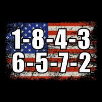 Usa Flag 18436572 Firing Order Small Block Engine V8 Block Flat Bill Trucker Hat