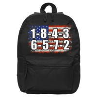 Usa Flag 18436572 Firing Order Small Block Engine V8 Block 16 in Basic Backpack