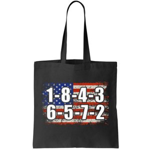 Usa Flag 18436572 Firing Order Small Block Engine V8 Block Tote Bag