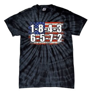 Usa Flag 18436572 Firing Order Small Block Engine V8 Block Tie-Dye T-Shirt