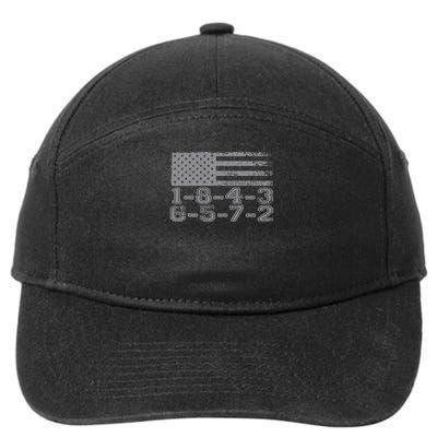 Usa Flag 18436572 Firing Order Block Engine V8 Block 7-Panel Snapback Hat