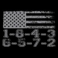 Usa Flag 18436572 Firing Order Block Engine V8 Block Baby Bodysuit