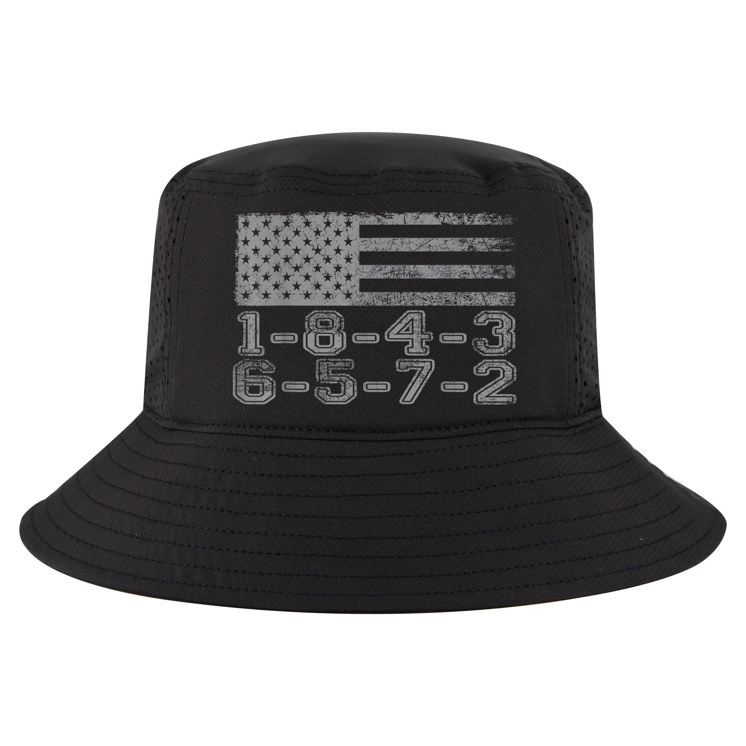 Usa Flag 18436572 Firing Order Small Block Engine Gift Cool Comfort Performance Bucket Hat