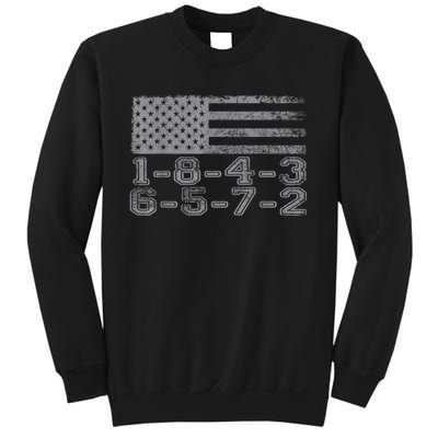 Usa Flag 18436572 Firing Order Small Block Engine Gift Sweatshirt