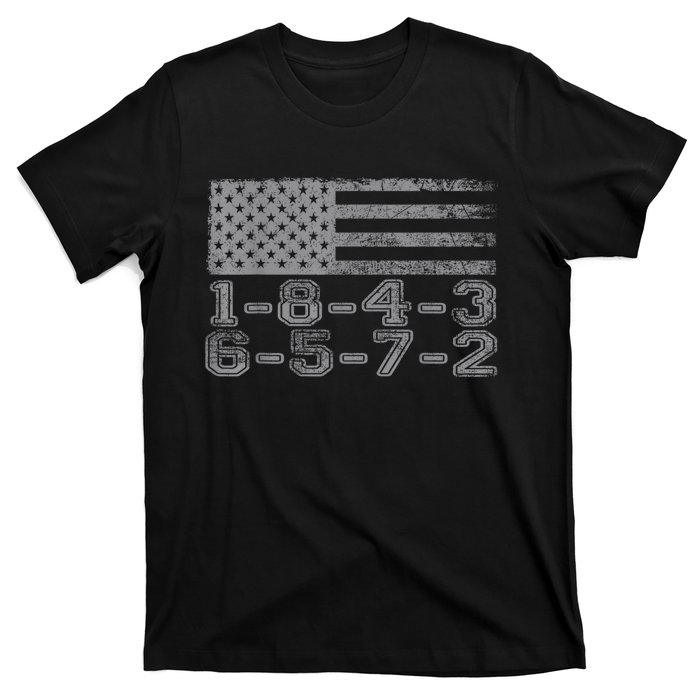 Usa Flag 18436572 Firing Order Small Block Engine Gift T-Shirt