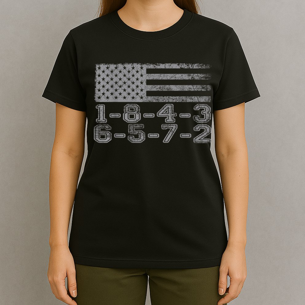 Usa Flag 18436572 Firing Order Small Block Engine Gift T-Shirt