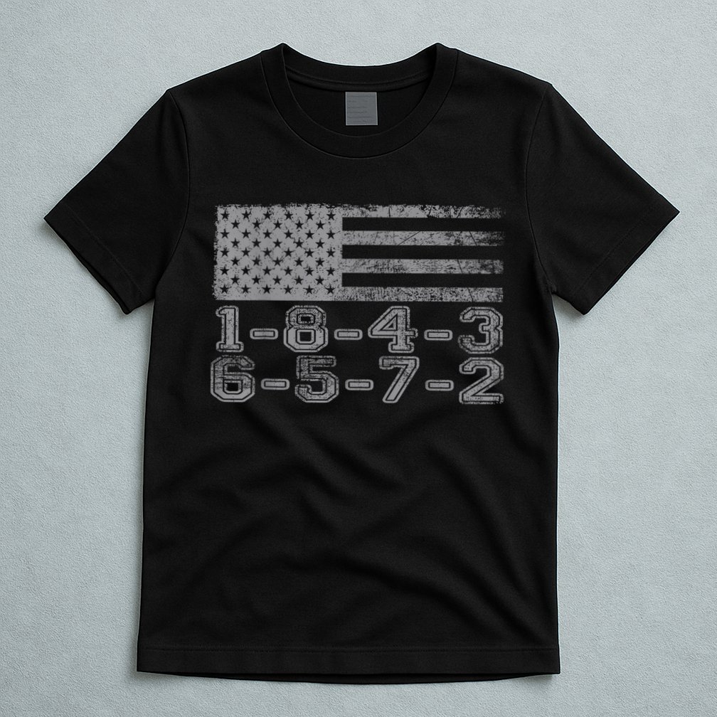 Usa Flag 18436572 Firing Order Small Block Engine Gift T-Shirt