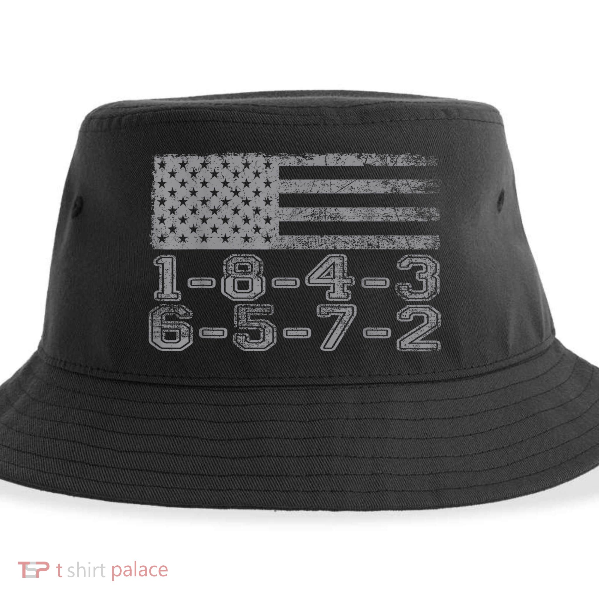 Usa Flag 18436572 Firing Order Small Block Engine Gift Sustainable Bucket Hat
